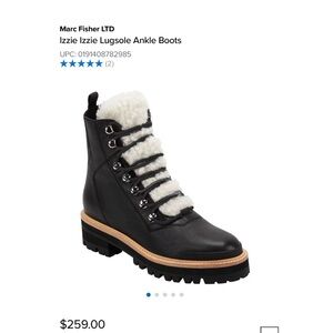 Marc Fisher Izzie Lugsole Ankle Boots